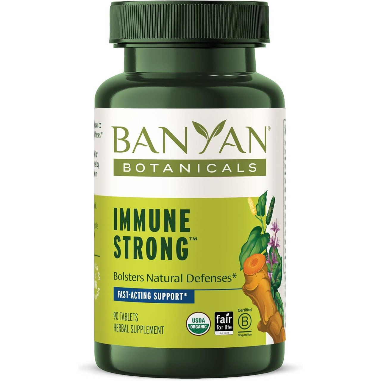 Banyan Botanicals Immune Strong Tablets - 90 Tablets 28$