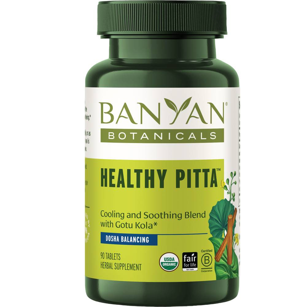 Banyan Botanicals Healthy Pitta Organic - 90 Tablets 28$