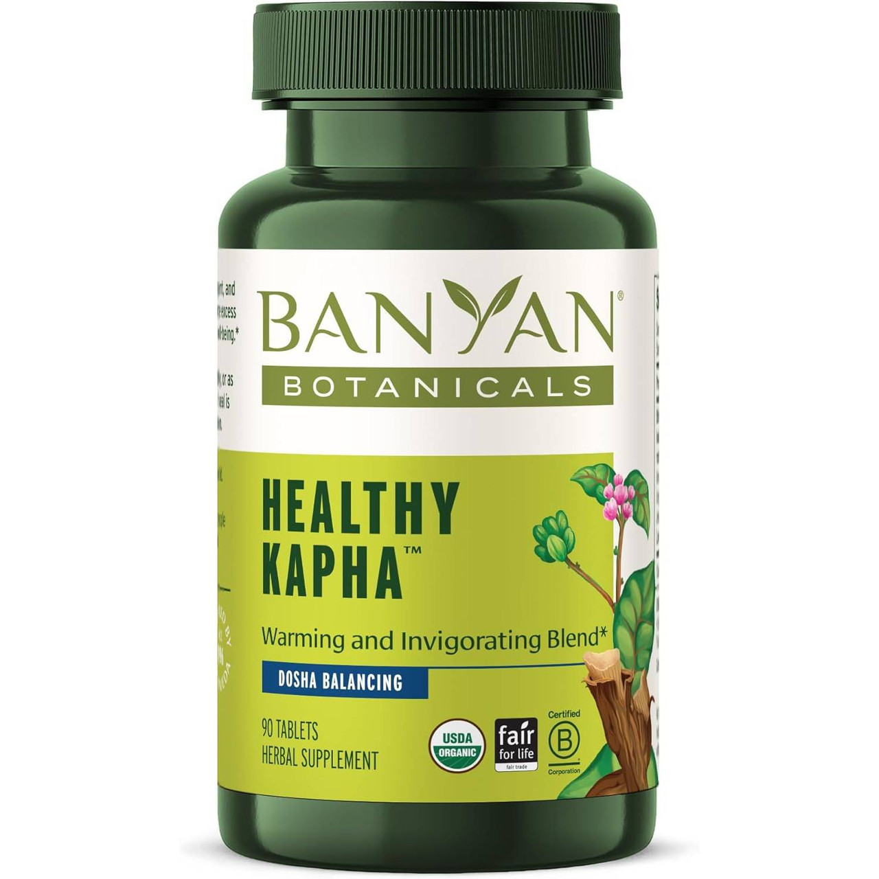 Banyan Botanicals Healthy Kapha Organic - 90 Tablets 28$