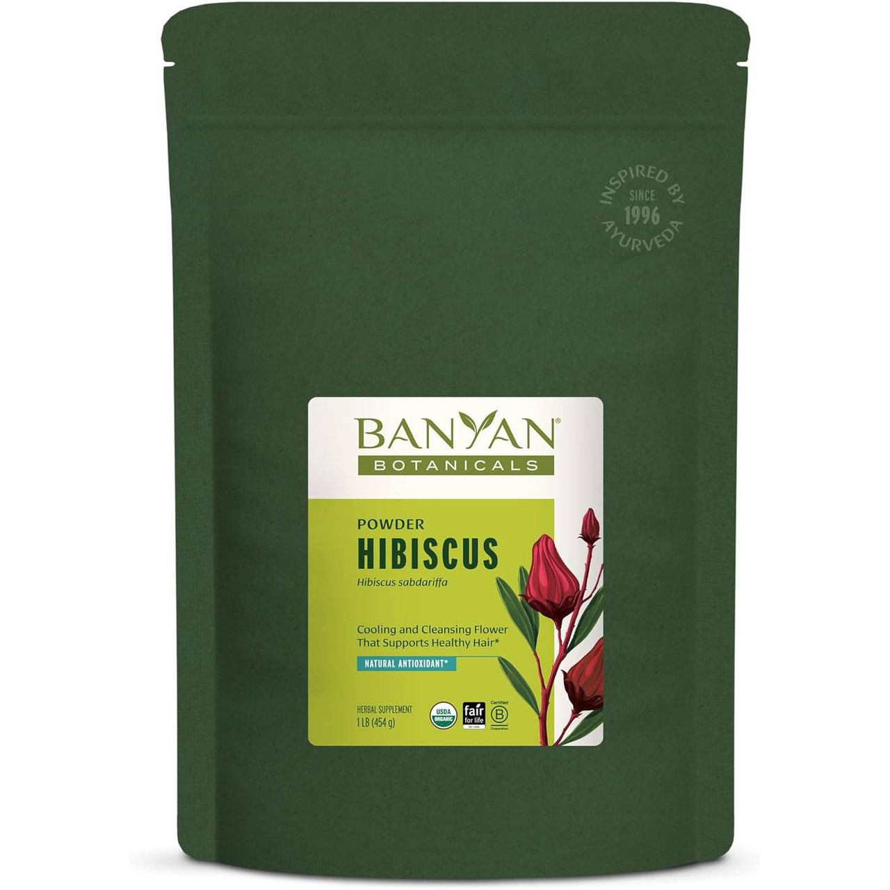 Banyan Botanicals Hibiscus Powder Organic - 454 Grams 26$