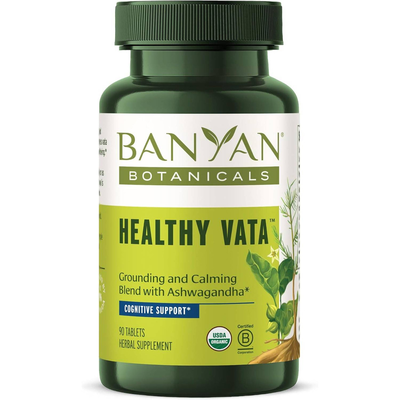 Banyan Botanicals Healthy Vata Organic - 90 Tablets 28$