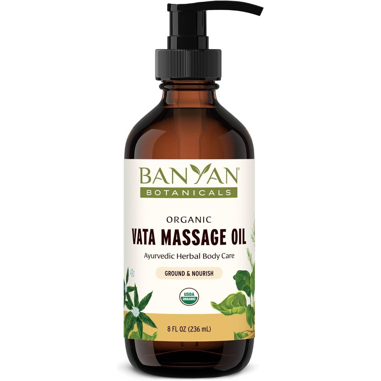 Banyan Botanicals Vata Massage Oil Organic - 8 Ounces