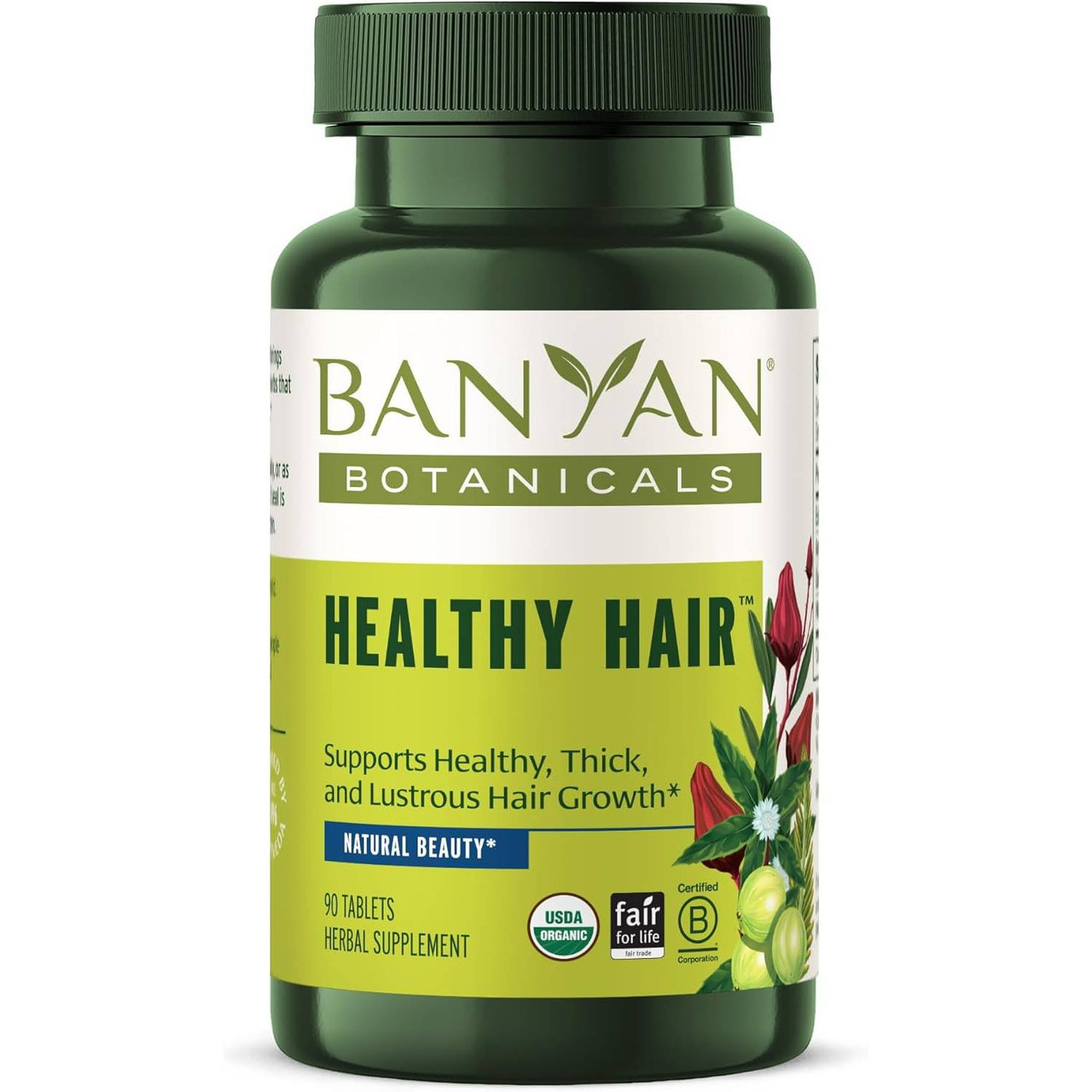 Banyan Botanicals Healthy Hair Tablets - 90 Tablets 28$