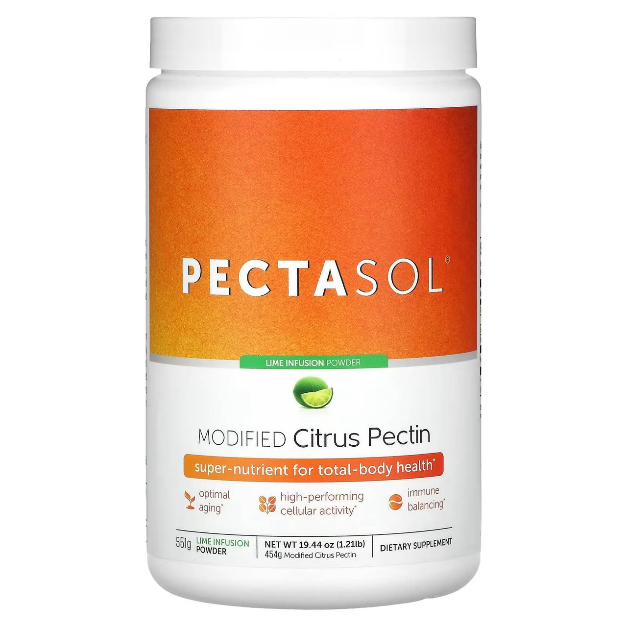 EcoNugenics PectaSol Modified Citrus Pectin Lime Infusion - 551 Grams 131$