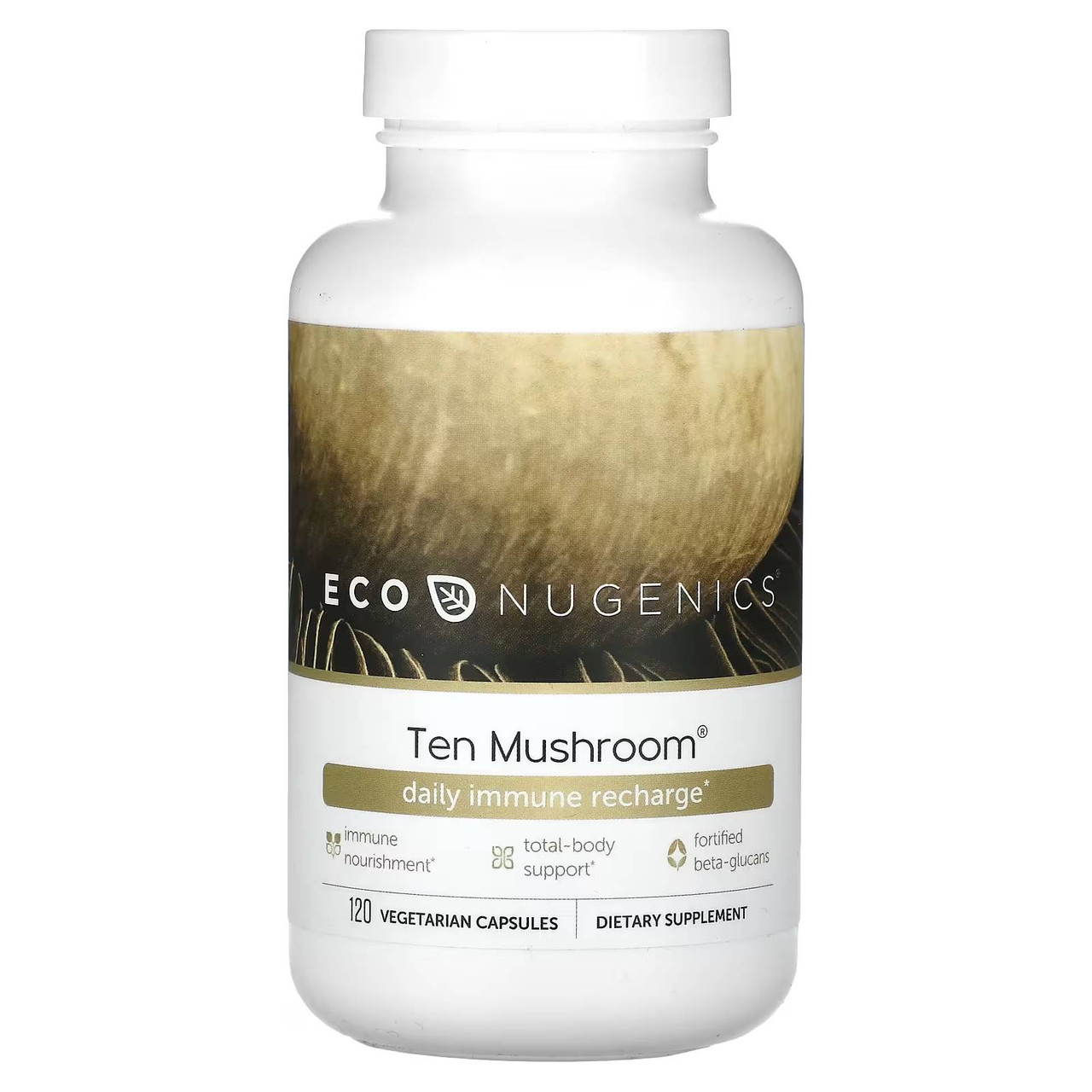 EcoNugenics Ten Mushroom Formula - 120 Capsules 46$