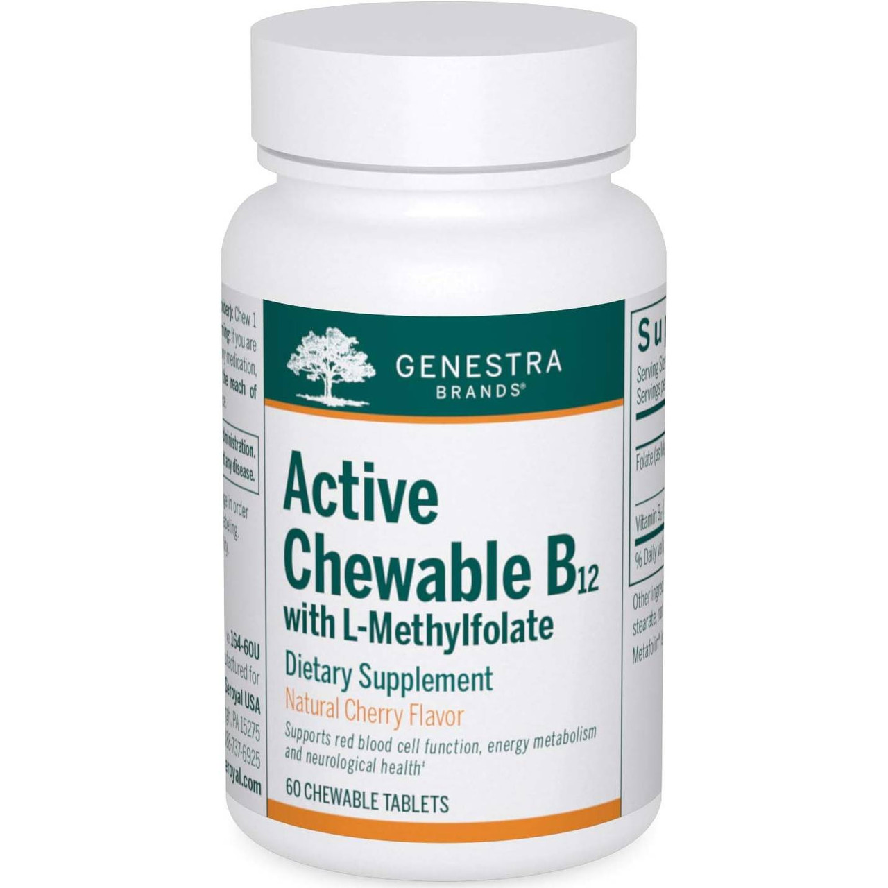 Genestra Brands Active Chewable B12 Methylfolate - 60 Tablets 26$