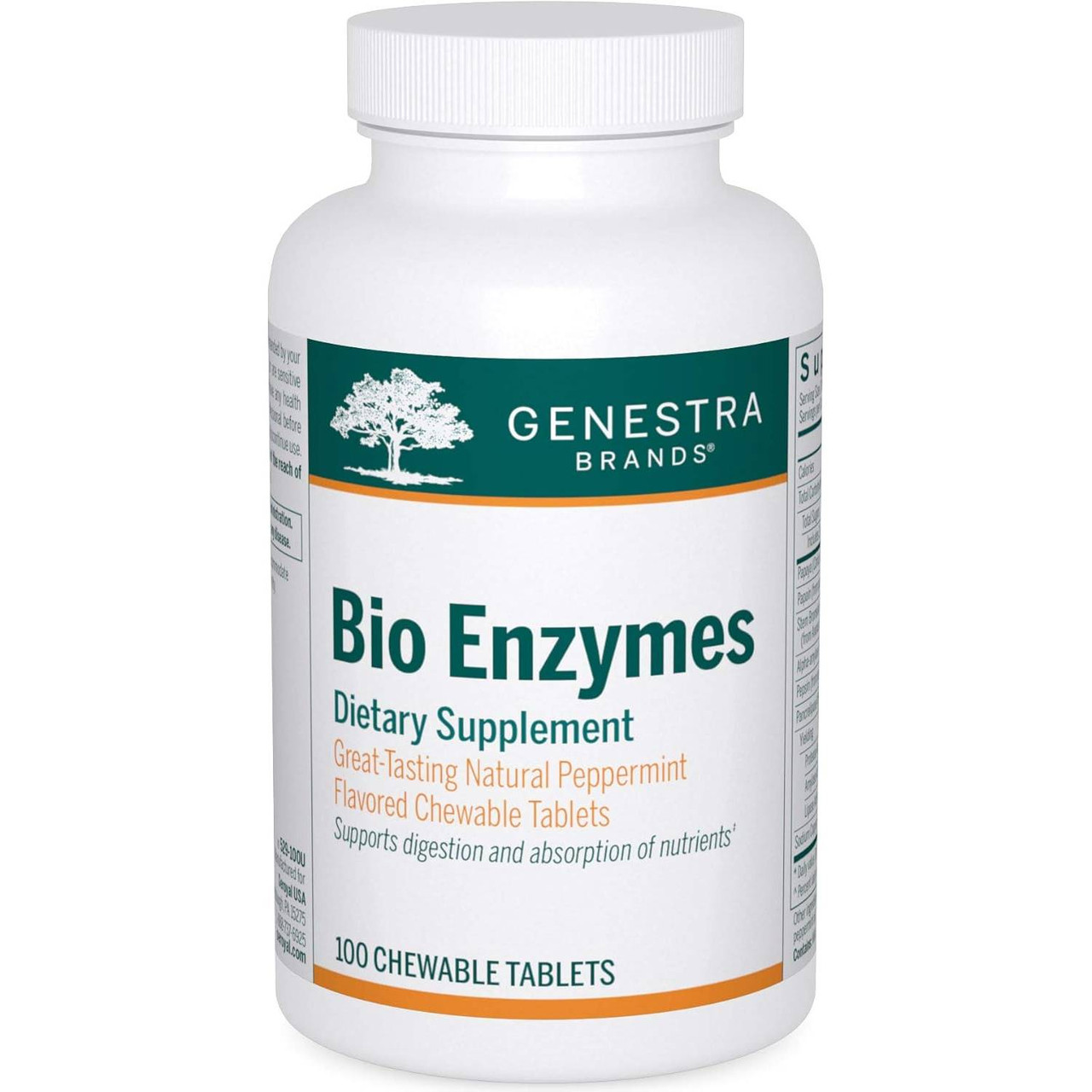 Genestra Brands Bio Enzymes - 100 Chewable Tablets 36$