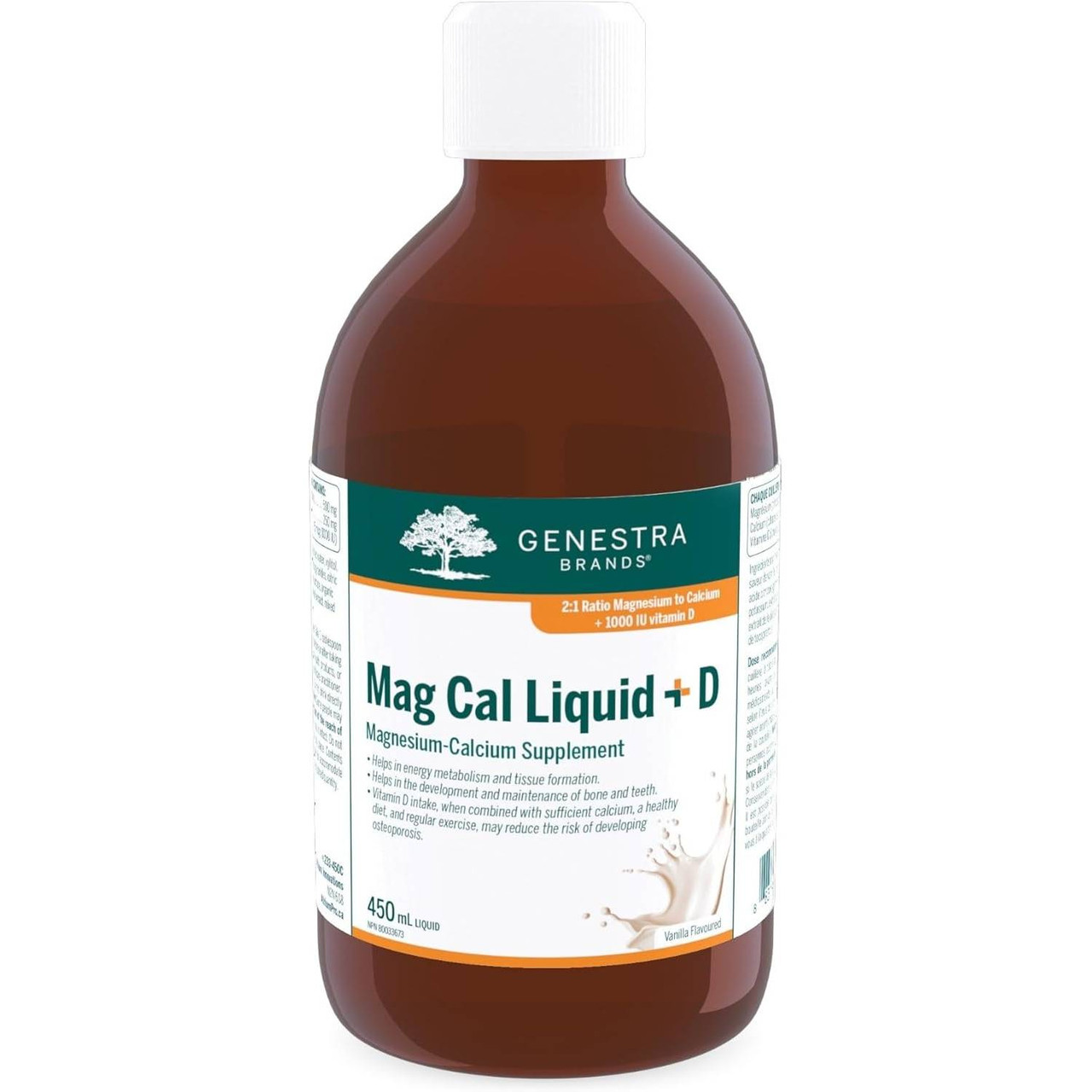 Genestra Brands Mag Cal Vanilla Liquid - 450 Milliliters 54$