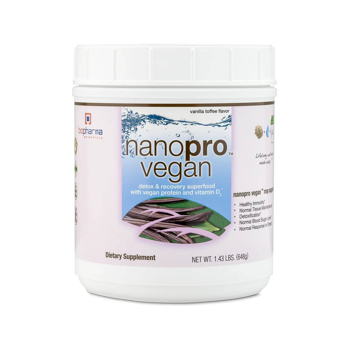 BioPharma Scientific NanoPro Vegan Protein - 548 Grams
