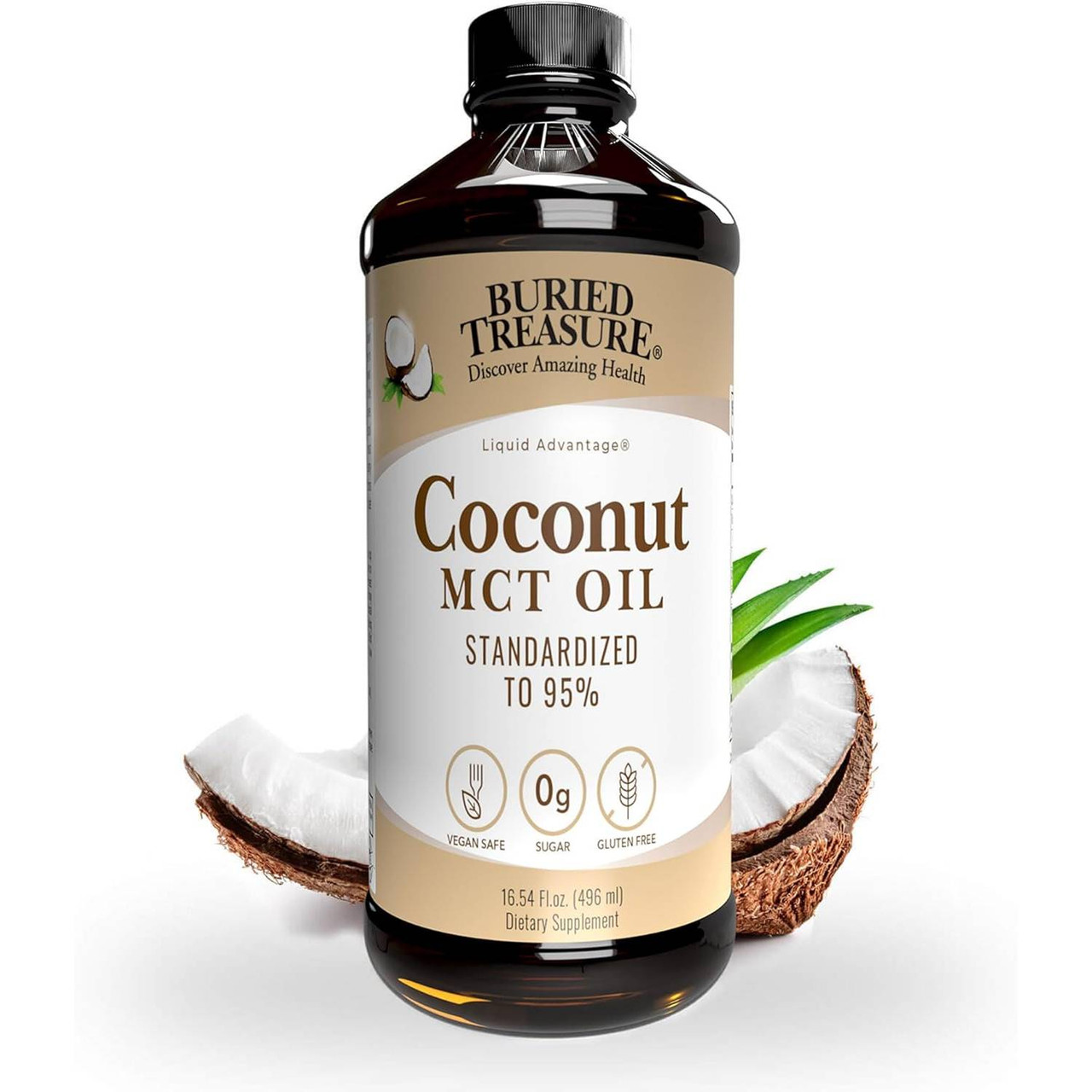 Buried Treasure Coconut MCT Oil - 473 Milliliters 22$