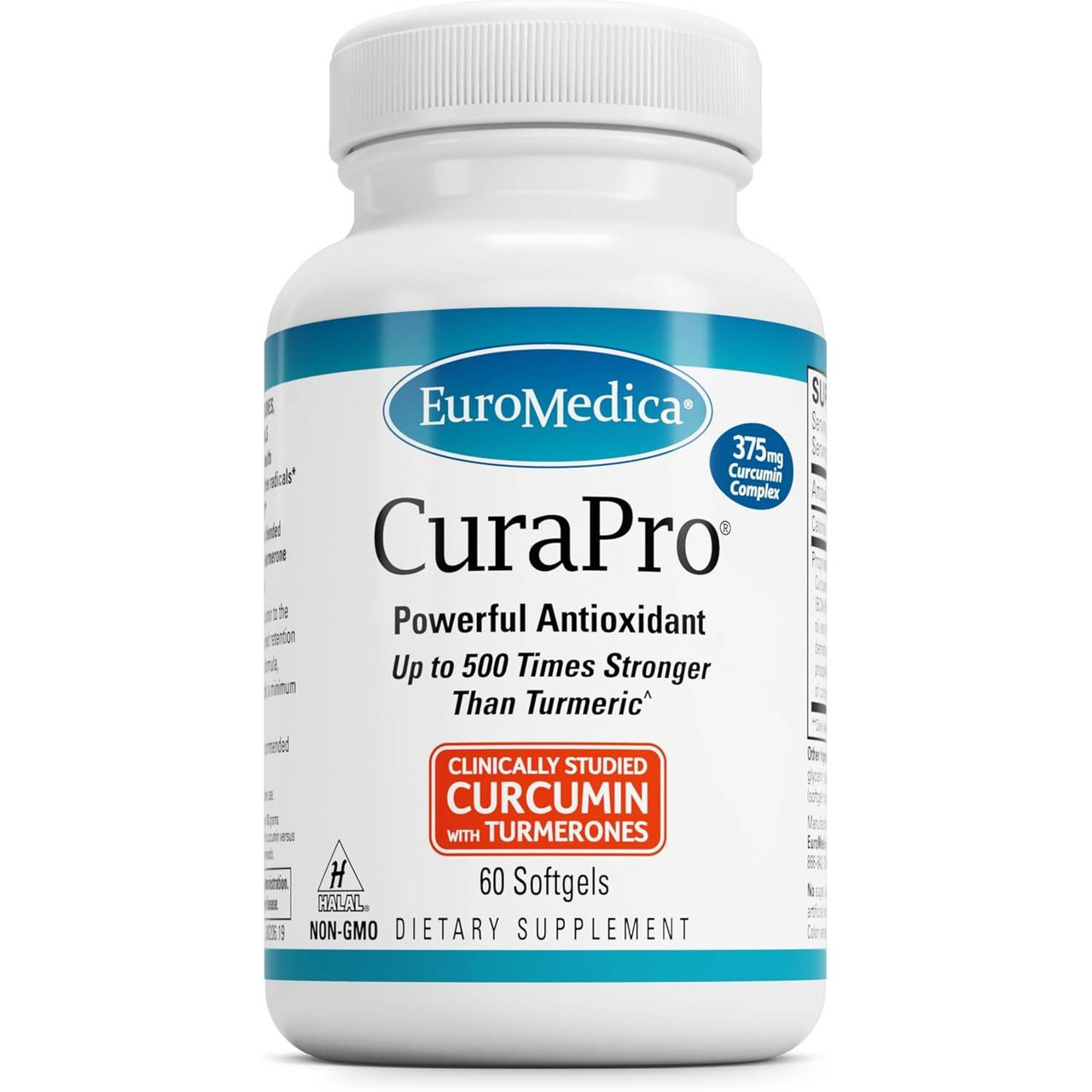EuroMedica CuraPro 375mg - 60 Softgels 43$