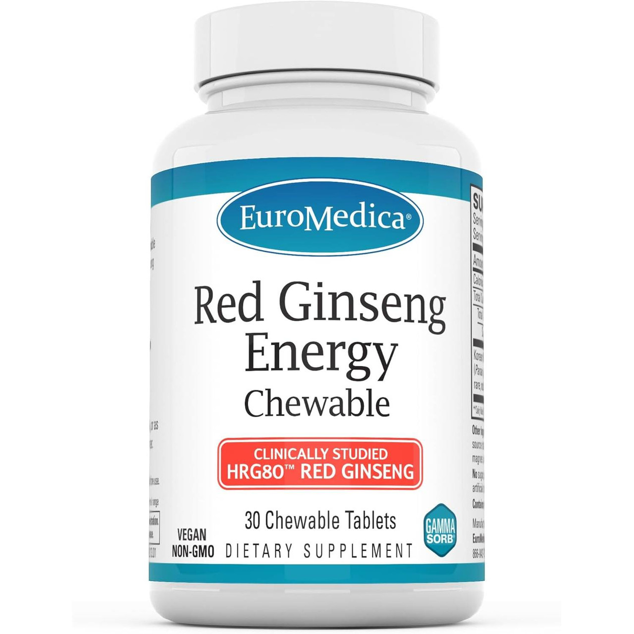 EuroMedica Red Ginseng Energy Chewable - 30 Tablets 34$
