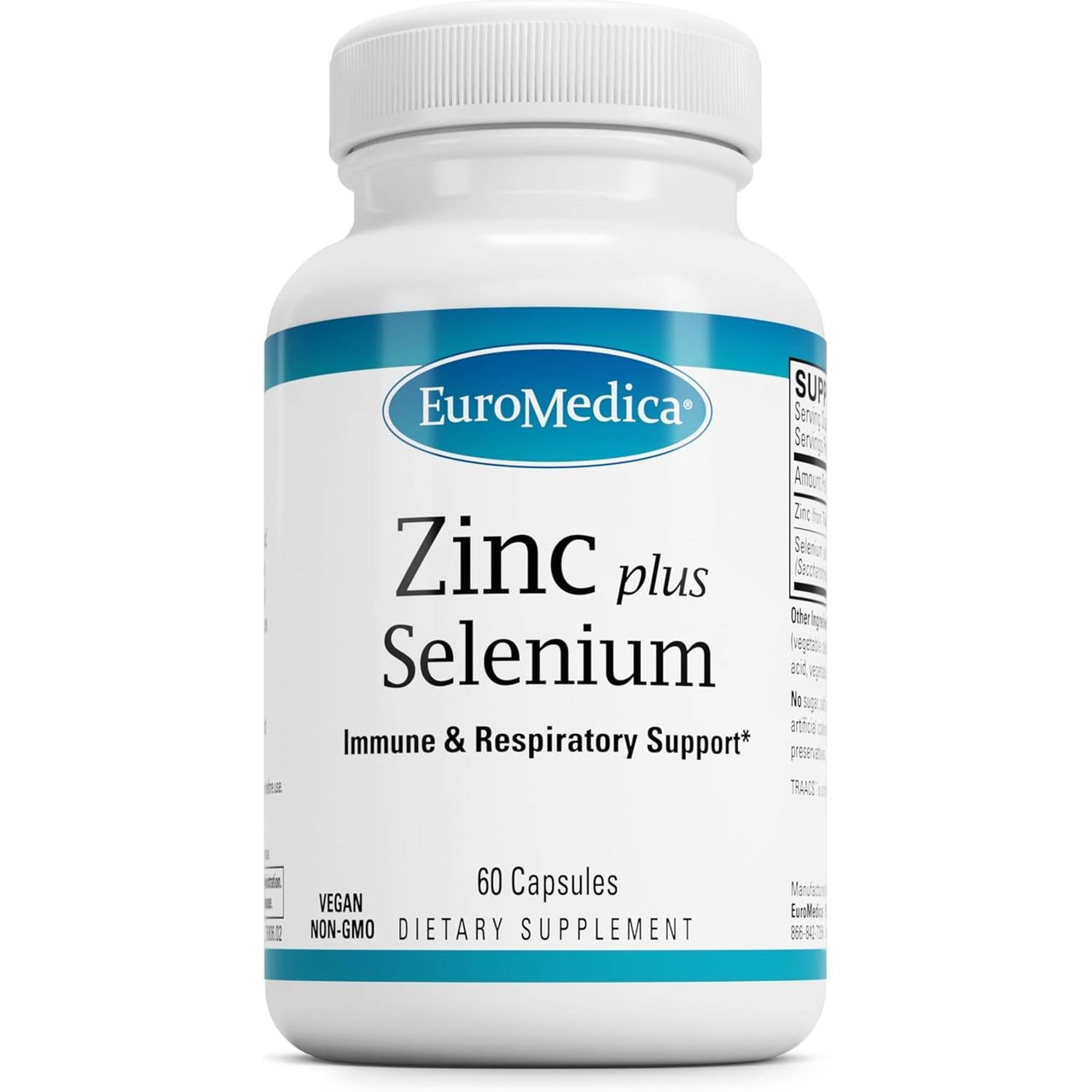 EuroMedica Zinc plus Selenium - 60 Capsules 21$