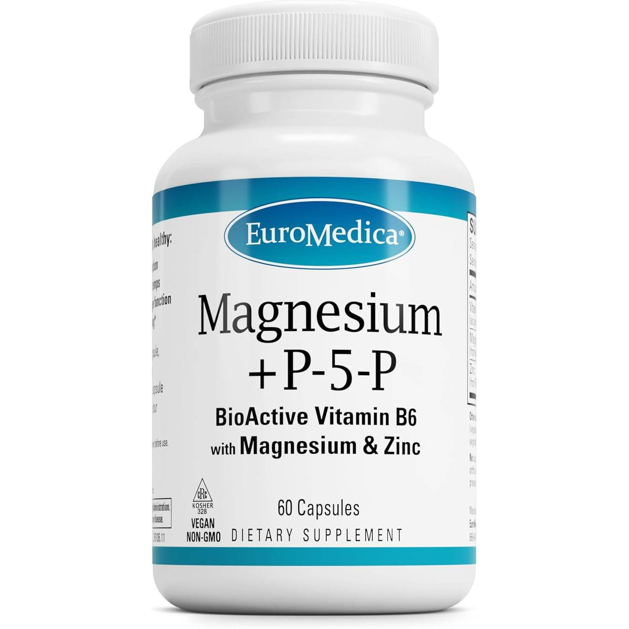 EuroMedica Magnesium P-5-P - 60 Capsules 18$