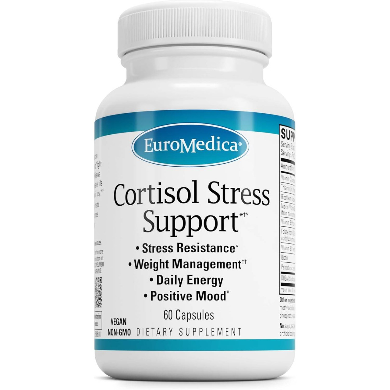 EuroMedica Cortisol Stress Support - 60 Capsules 30$