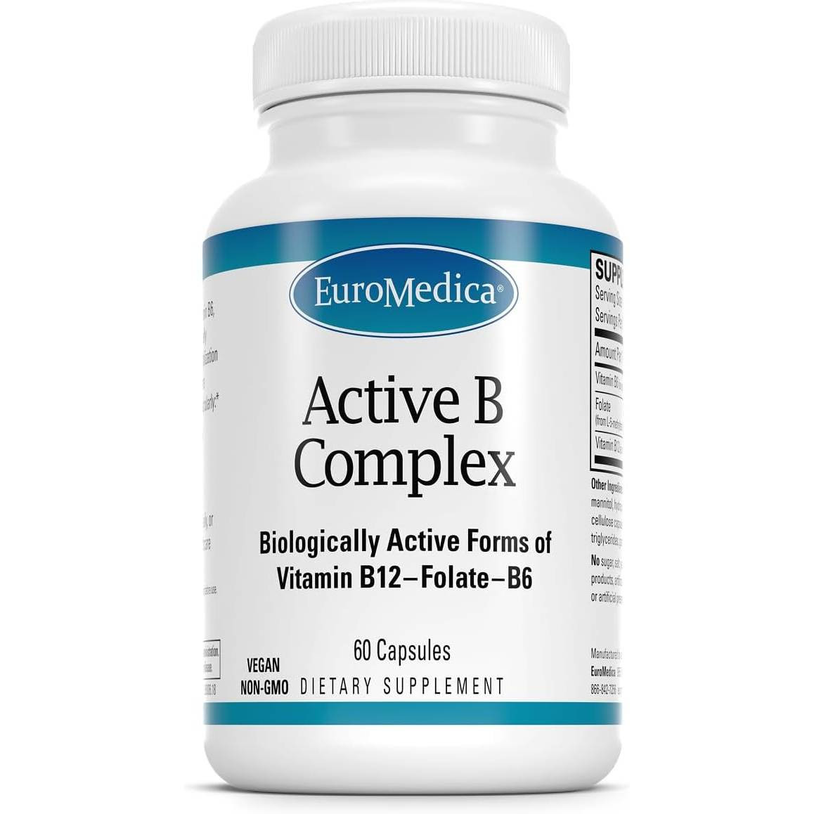 EuroMedica Active B Complex - 60 Capsules