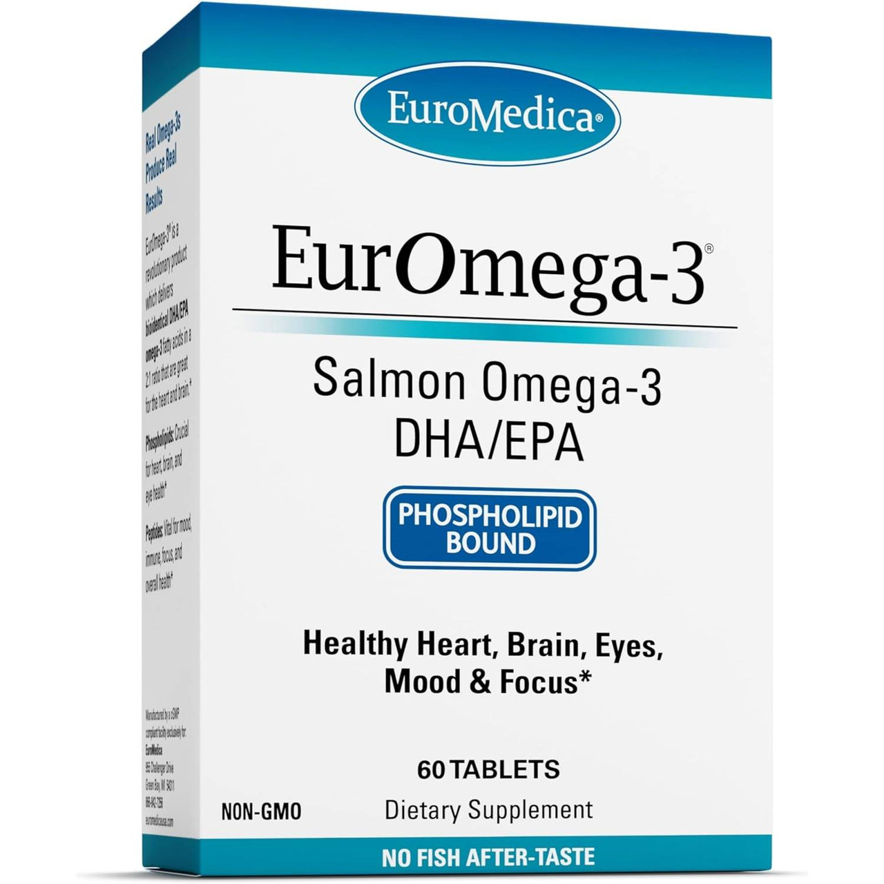 EuroMedica EurOmega-3 - Omega-3 Plus Phospholipids and Peptides - 60 Tablets 54$