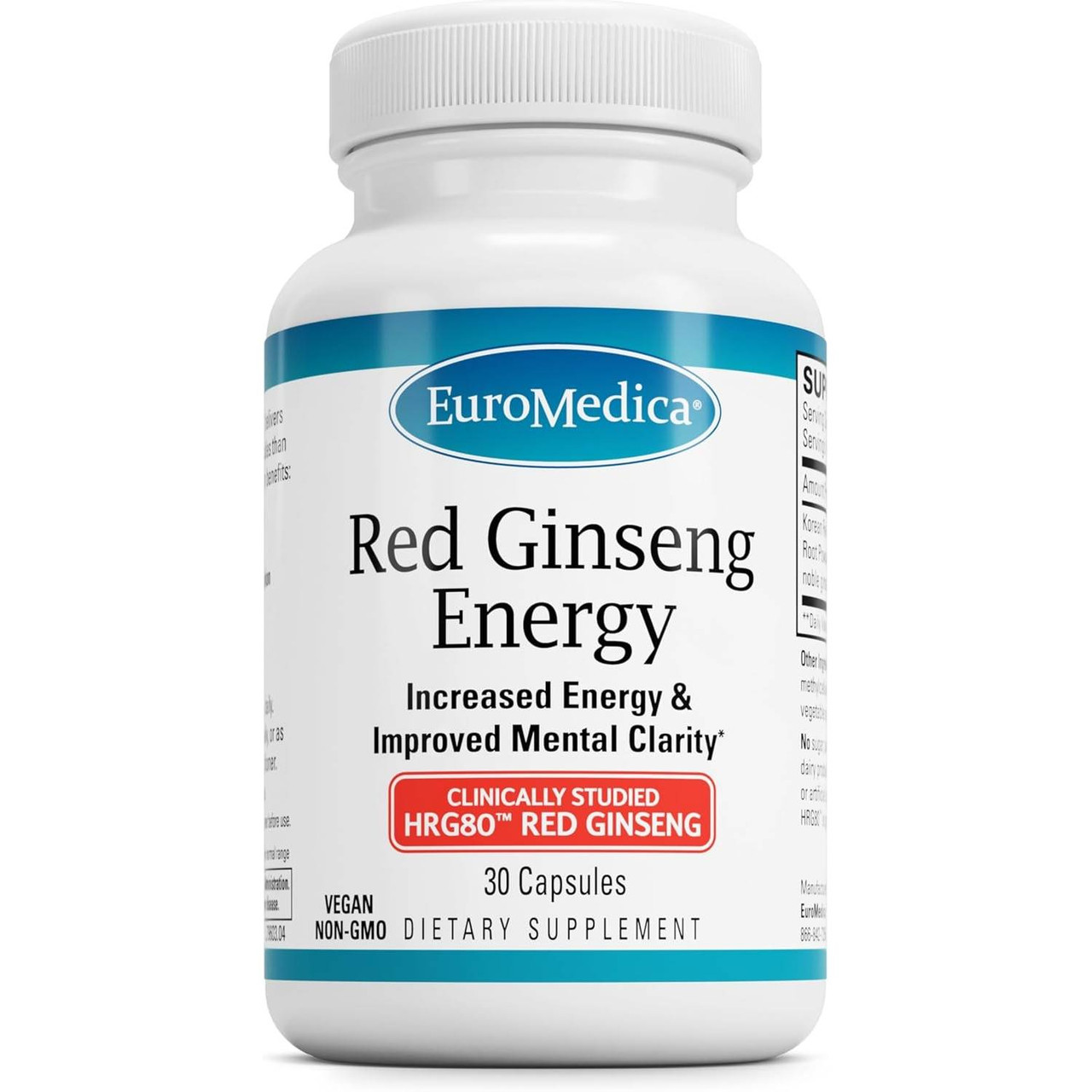 EuroMedica Red Ginseng Energy - 30 Capsules 43$