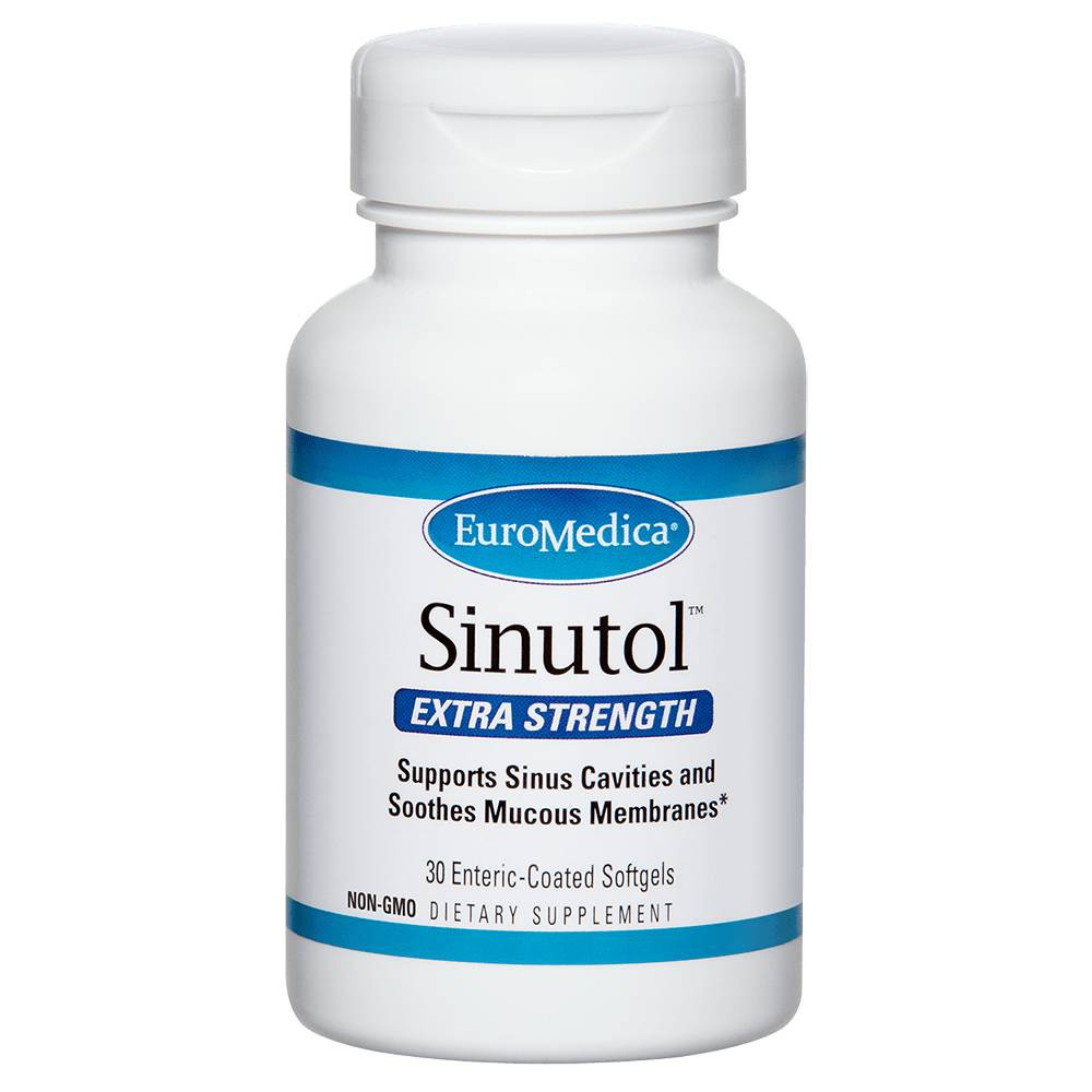 EuroMedica Sinutol Extra Strength - Enteric-Coated - 30 Softgels 32$