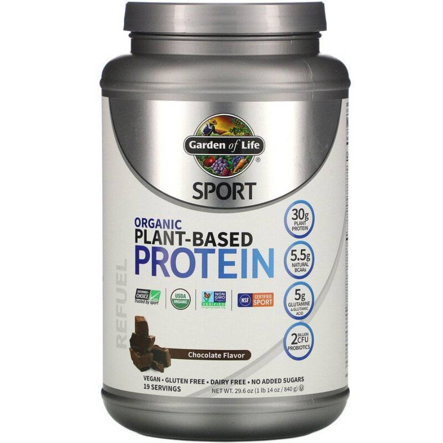 Garden of Life SPORT Organic Plant-Based Protein Chocolate - 840 Grams 60$