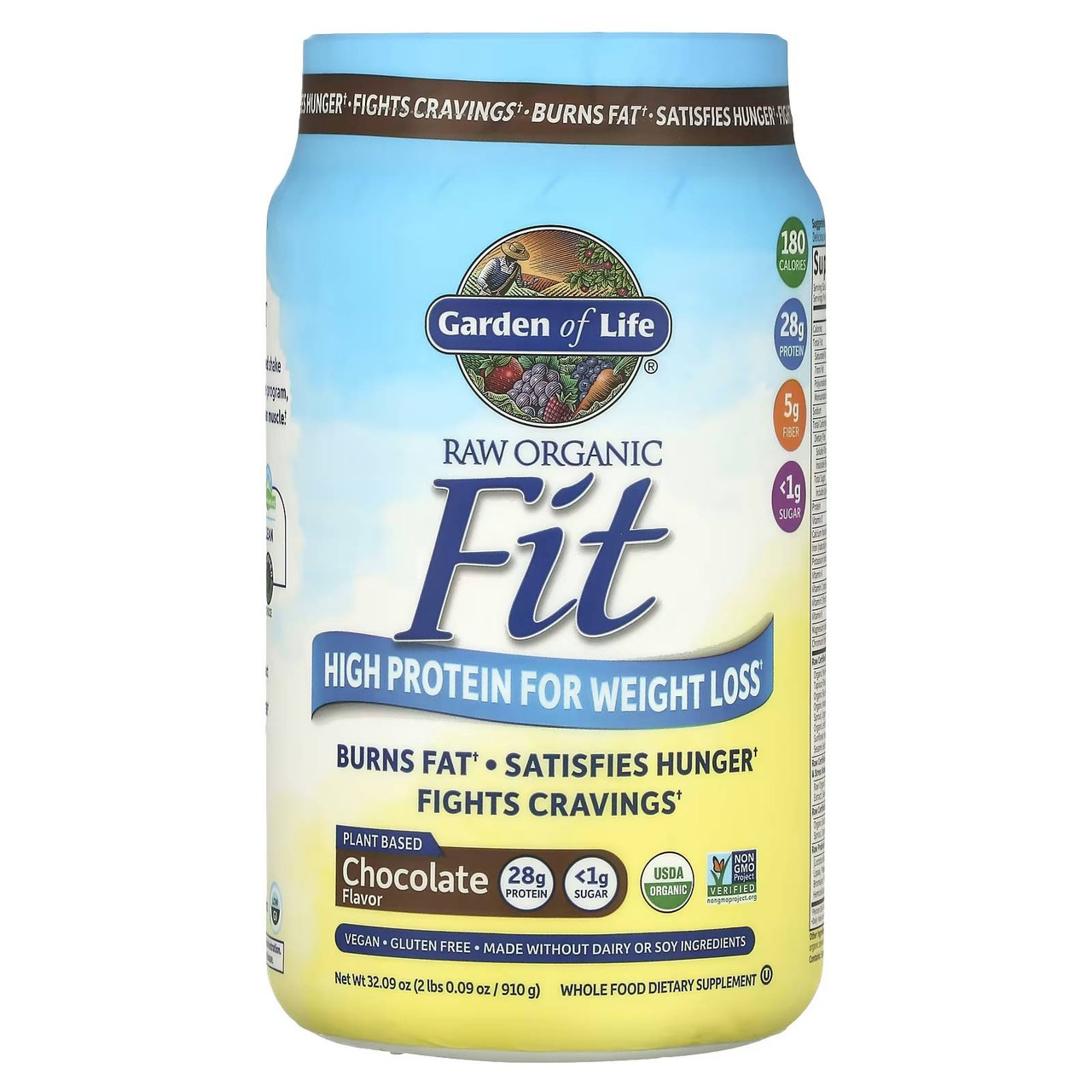 Garden of Life Raw Organic Fit Chocolate - 910 Grams 66$
