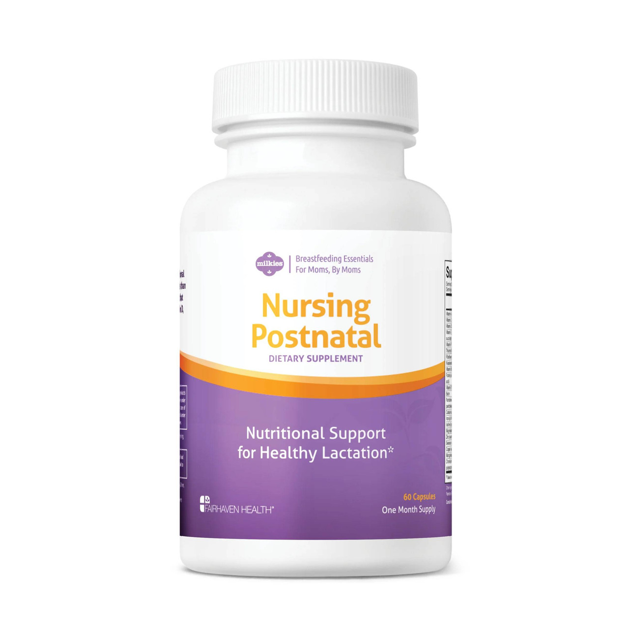 Fairhaven Health Milkies Nursing Postnatal - Lactation Supplement & Postnatal Vitamin - 60 Capsules