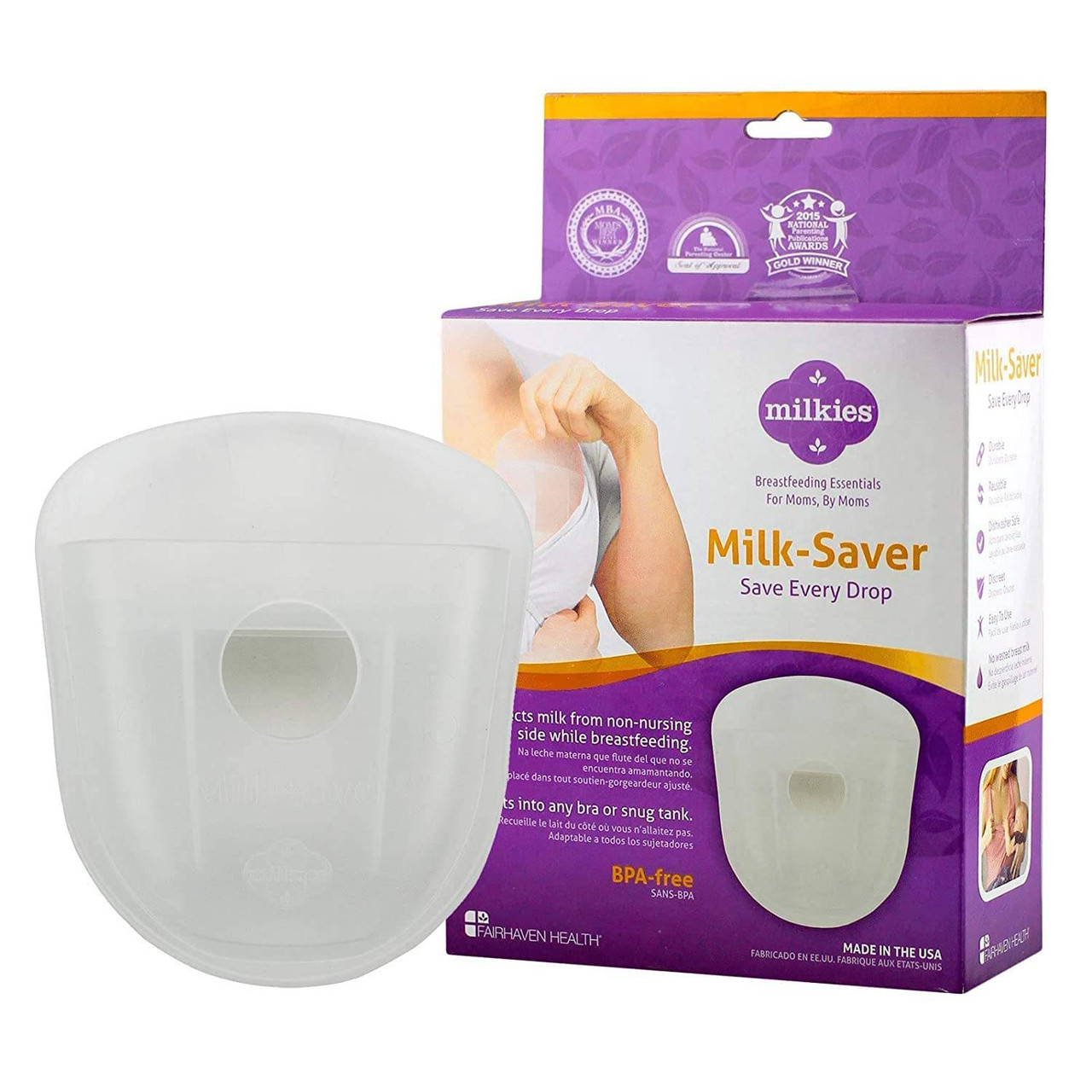 Fairhaven Health Milkies Milk-Saver - Milk Catcher for Breast Milk - 1 Count 28$