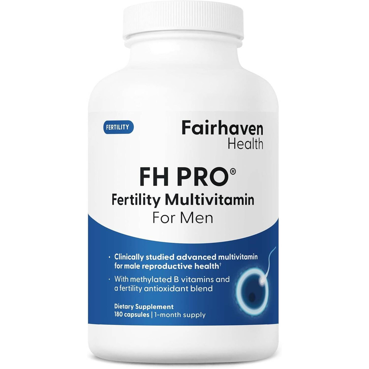 Fairhaven Health FH PRO Fertility Multivitamin for Men - 180 Capsules