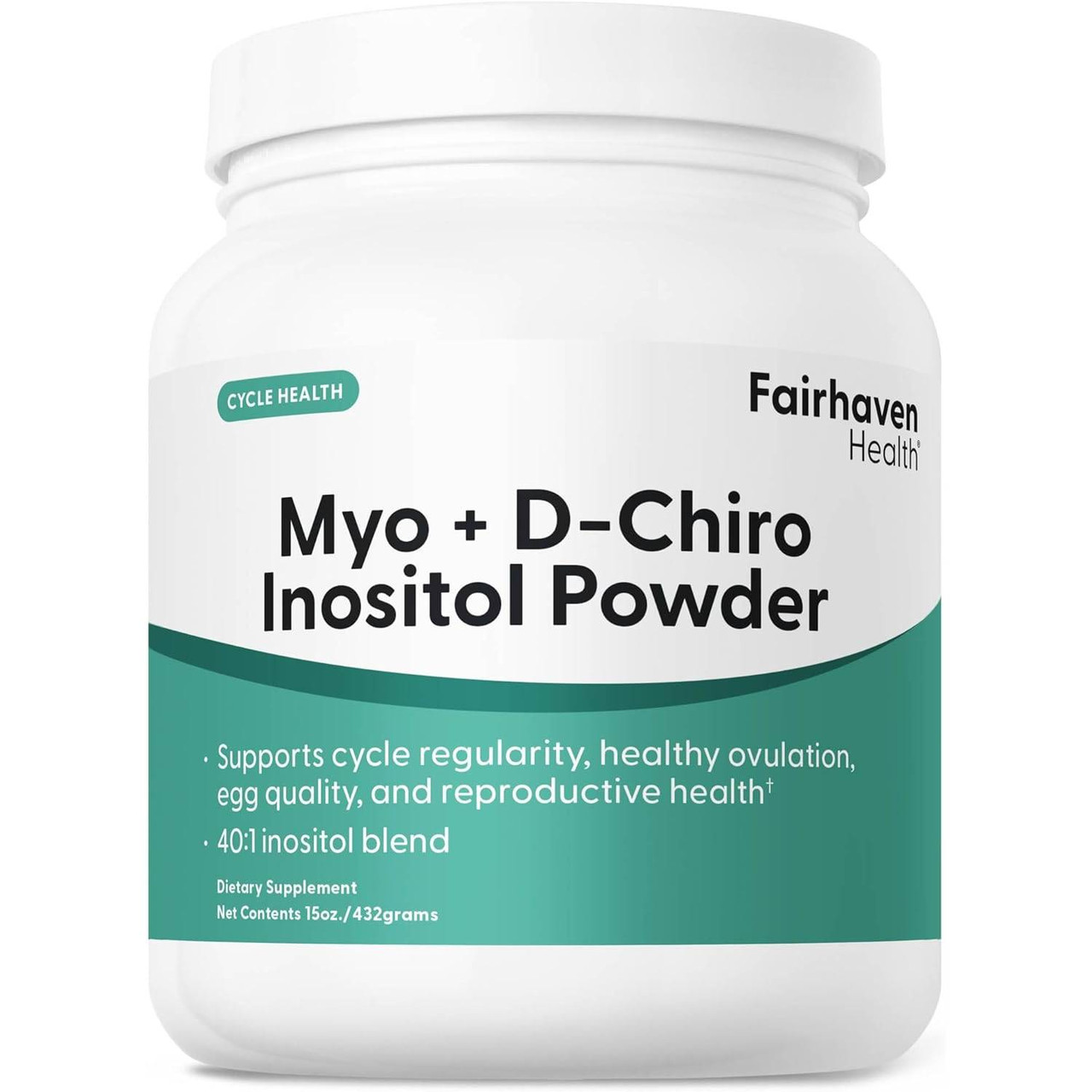 Fairhaven Health Myo D-Chiro Inositol Powder - 432 Grams 82$