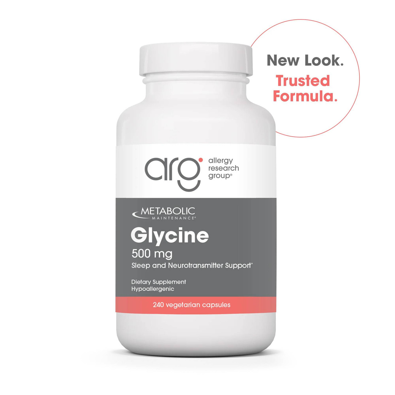 Metabolic Maintenance Glycine 500mg - 240 Capsules 49$