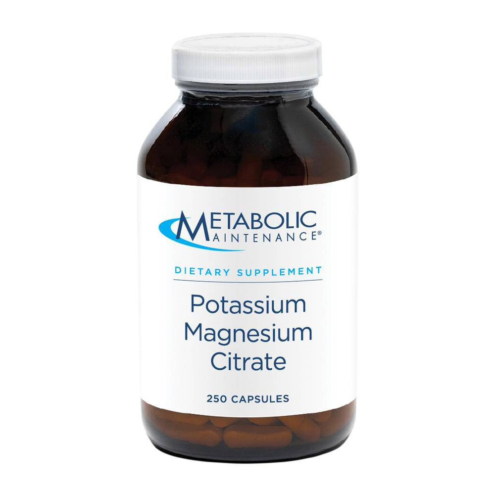 Metabolic Maintenance Potassium Magnesium Citrate - 250 Capsules 49$