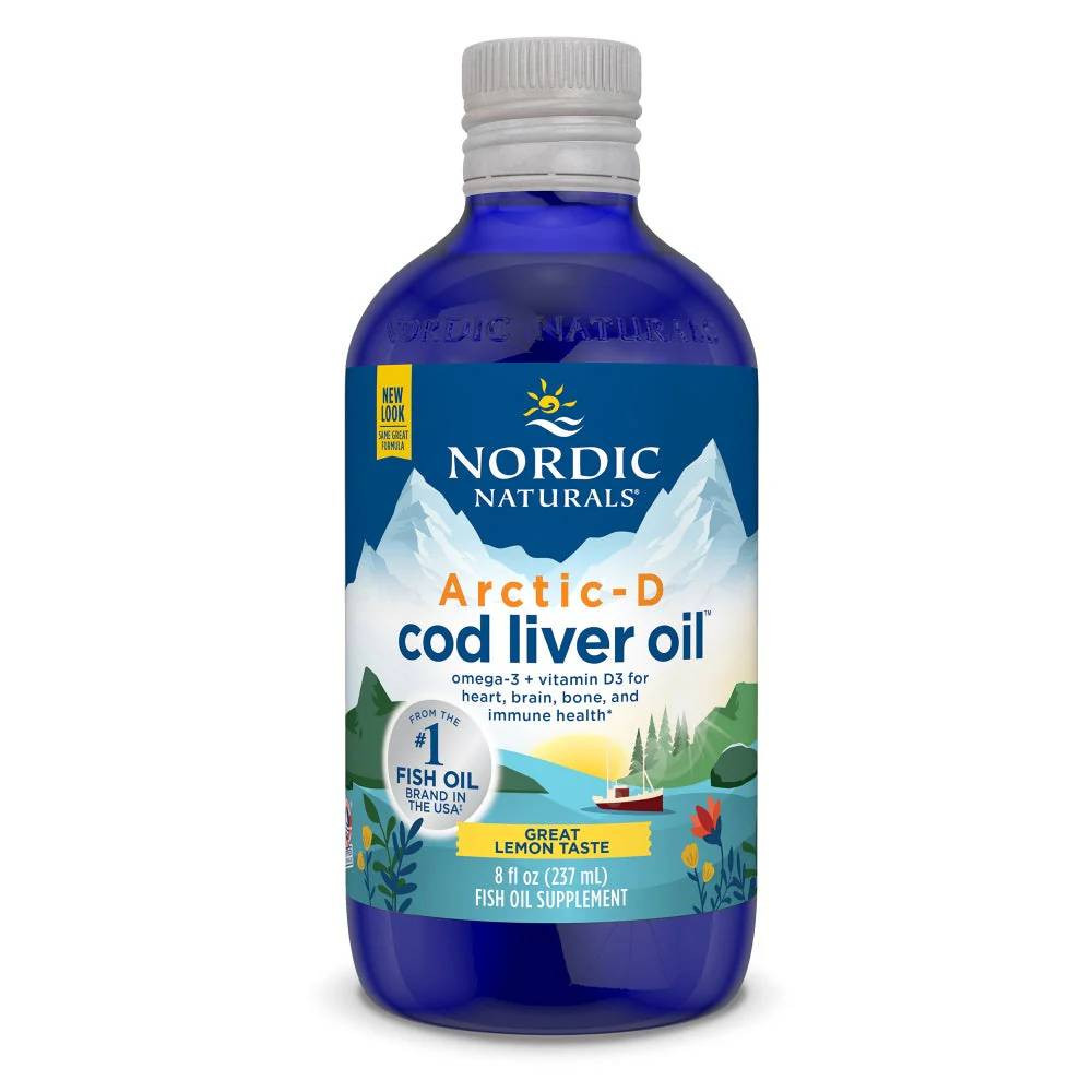 Nordic Naturals Arctic Cod Liver Oil Lemon - 237 Milliliters 29$