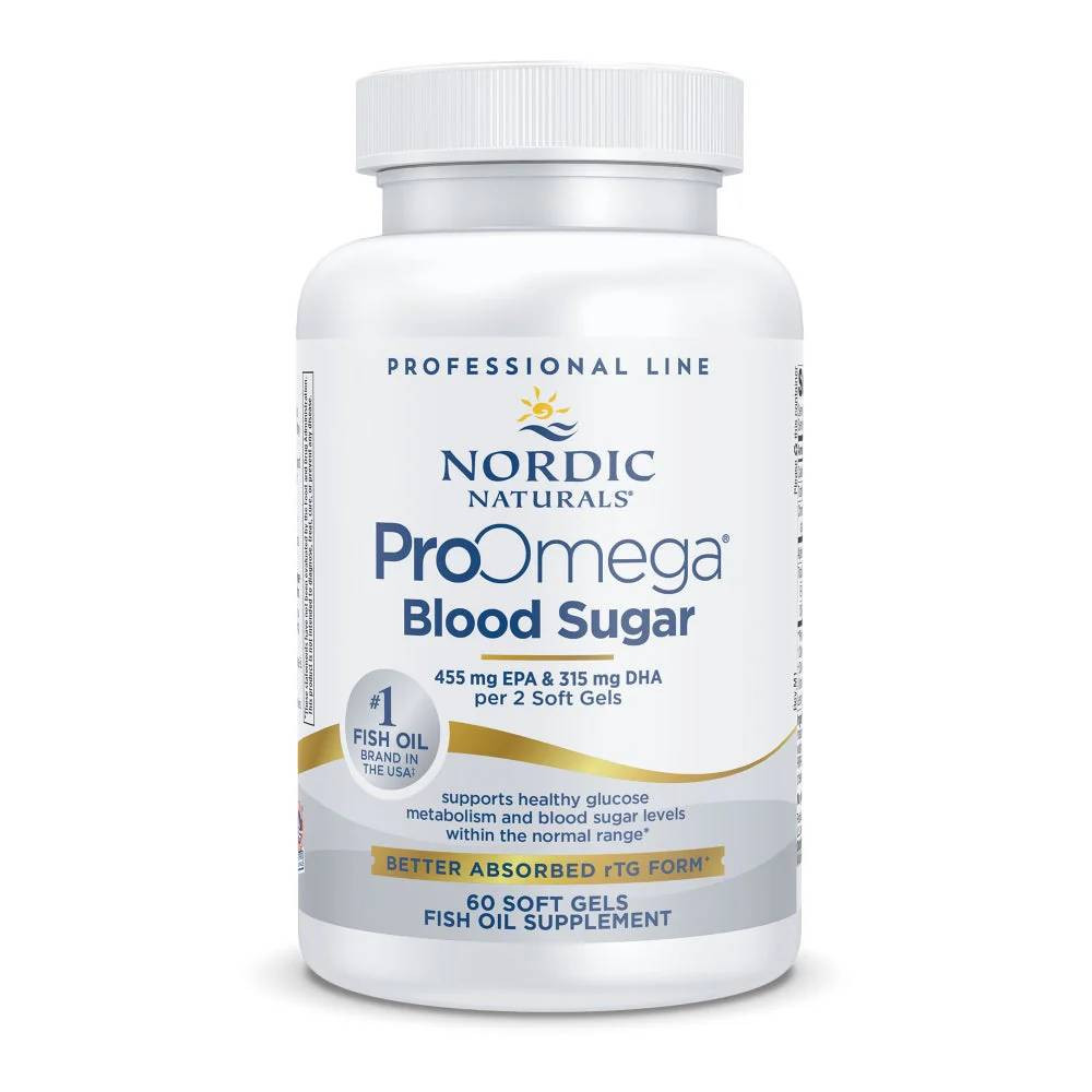 Nordic Naturals ProOmega Blood Sugar - 60 Softgels 30$