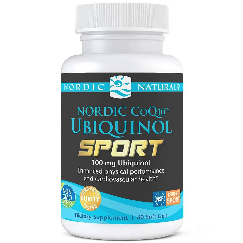 Nordic Naturals Nordic CoQ10 Ubiquinol Sport - 60 Softgels 64$