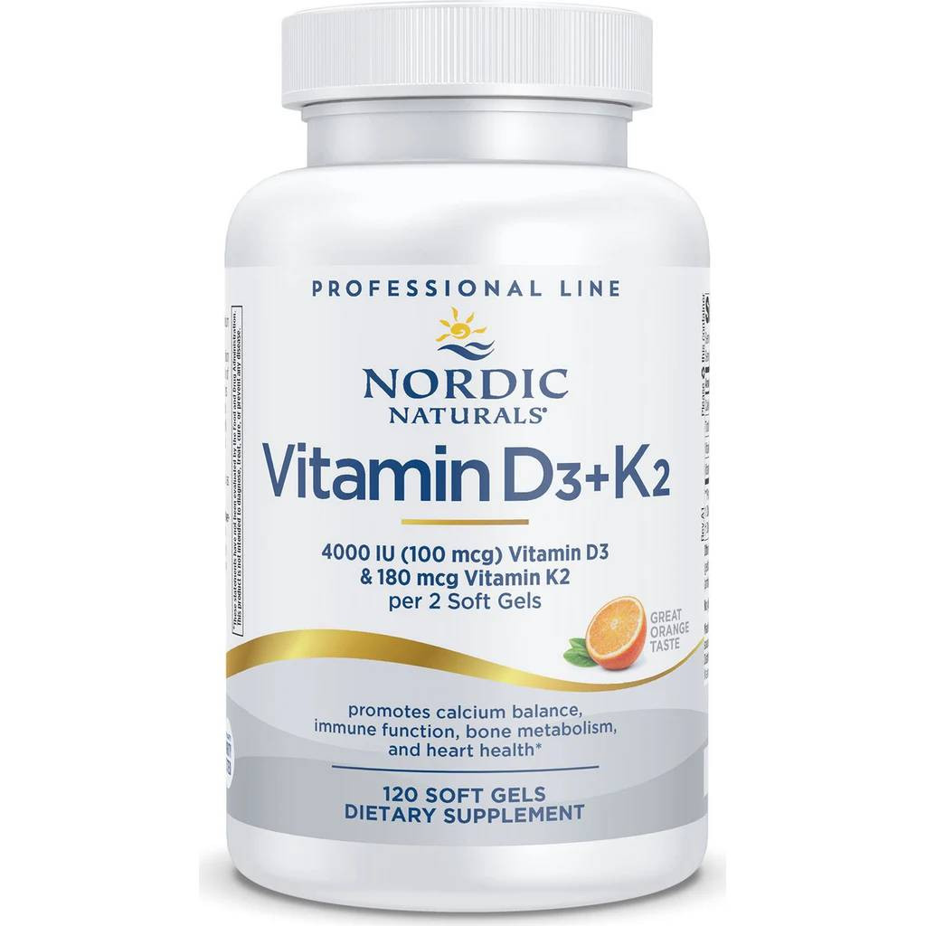 Nordic Naturals Vitamin D3K2 Orange - 120 Softgels 36$