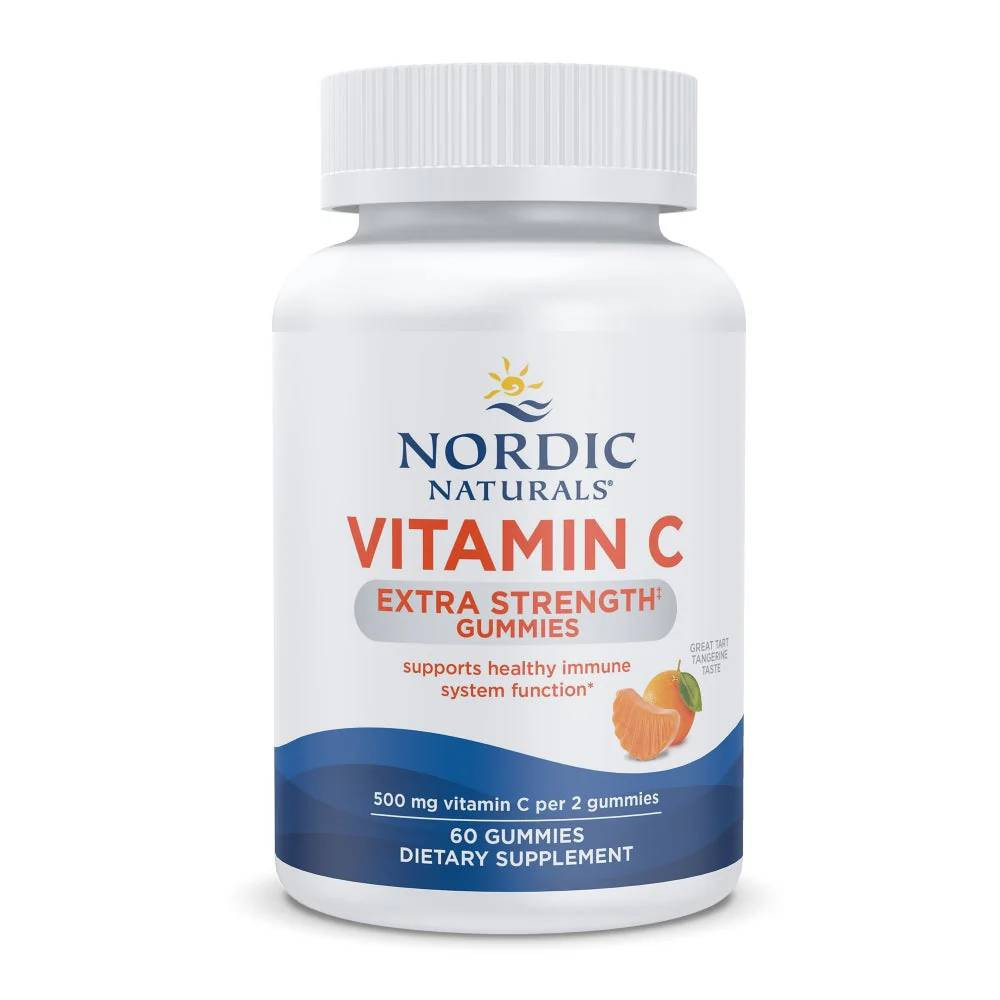 Nordic Naturals Extra Strength Vitamin C Gummies - 60 Gummies 20$