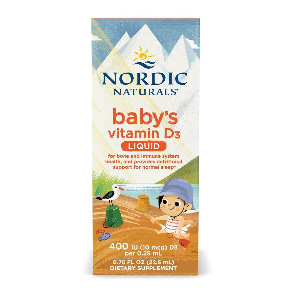 Nordic Naturals Babys Vitamin D3 Liquid - 225 Milliliters 13$