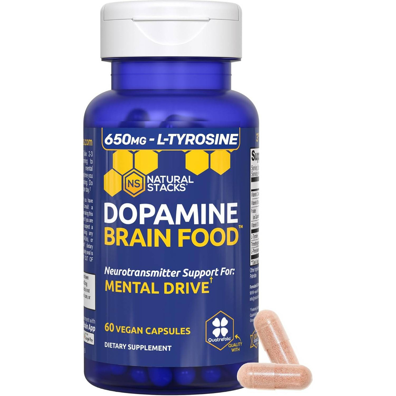 Natural Stacks Dopamine Brain Food - 60 Capsules 40$