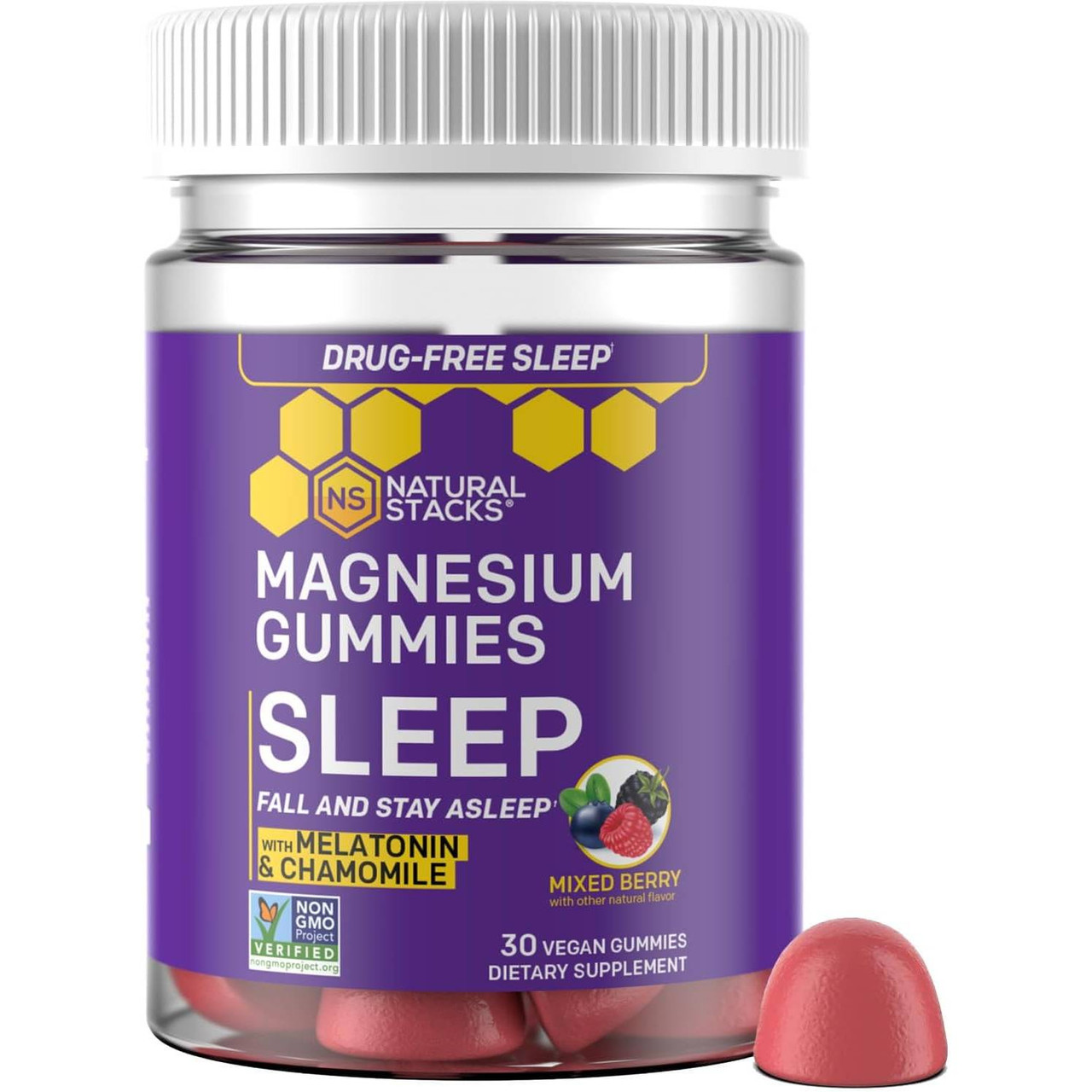 Natural Stacks Sleep Magnesium Gummies - 30 Gummies