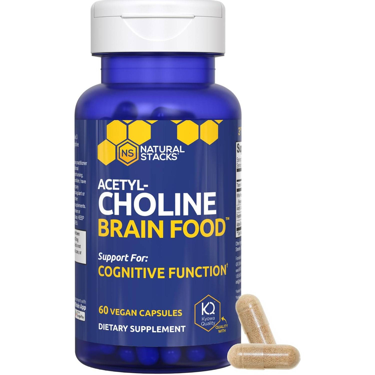 Natural Stacks Acetylcholine Brain Food - 60 Capsules