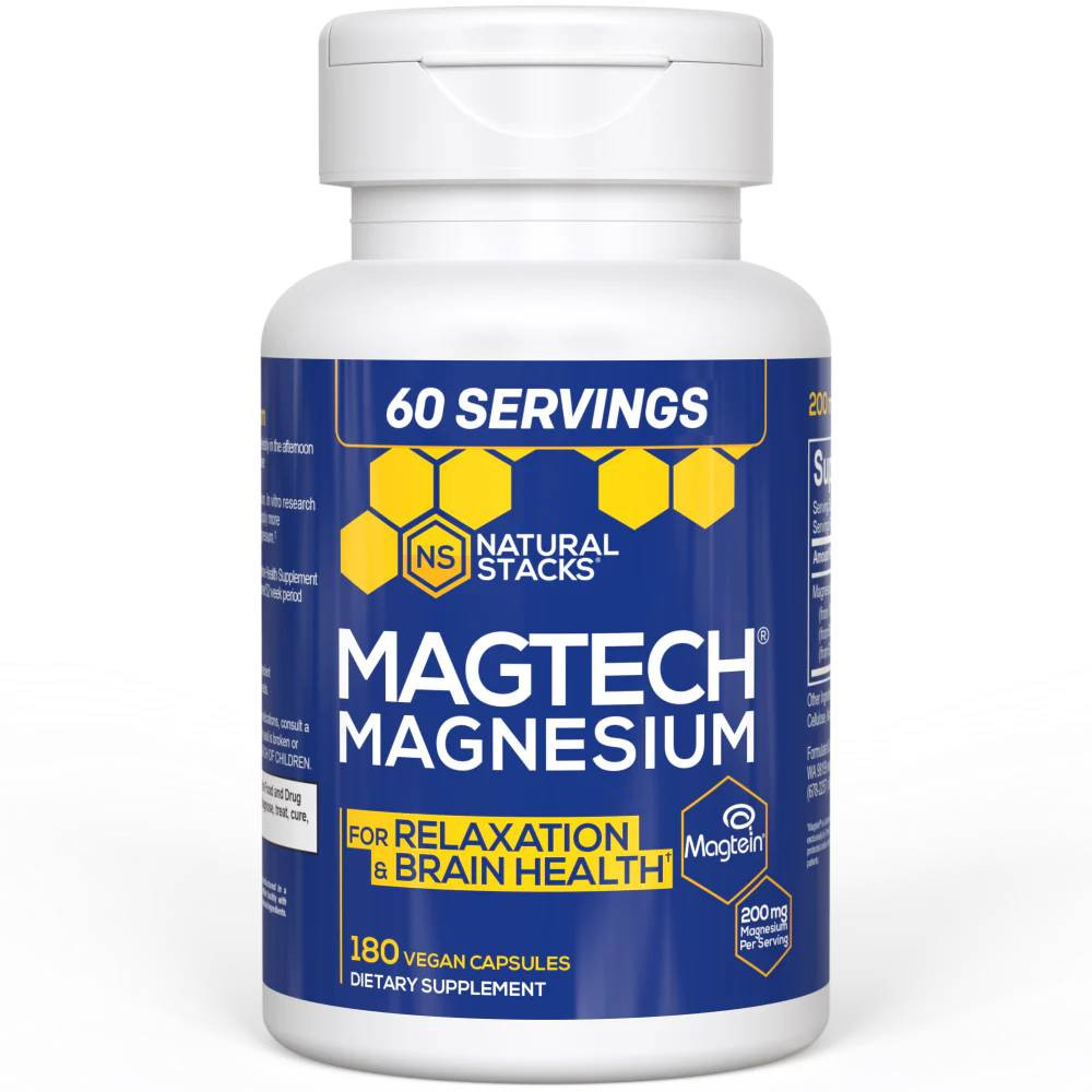 Natural Stacks Magtech - 180 Capsules