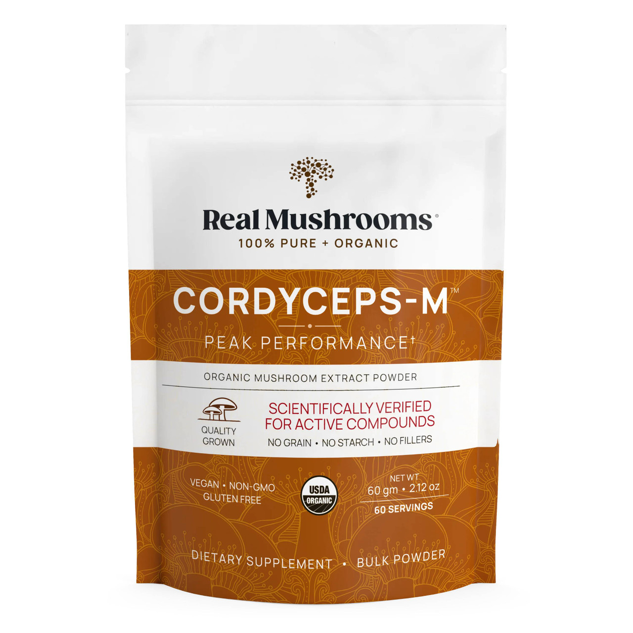 Real Mushrooms Cordyceps Mushroom Extract Powder - 60 Grams 35$