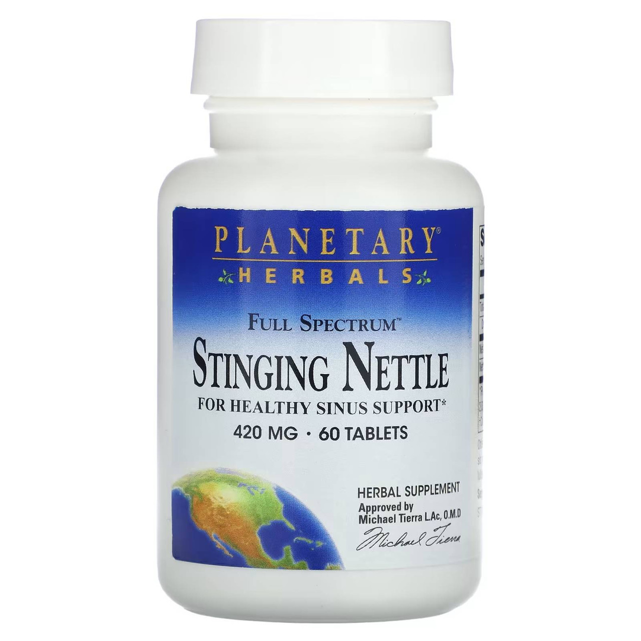 Planetary Herbals Full Spectrum Stinging Nettle - 60 Tablets