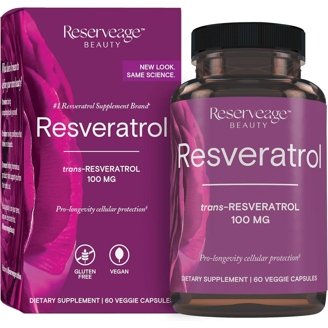 Reserveage Resveratrol 100mg - 60 Capsules 28$