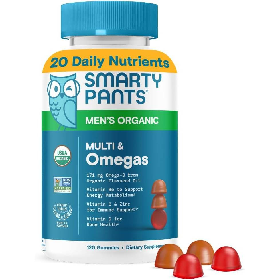 SmartyPants SmartyPants Organics Mens Complete - 120 Gummies 38$