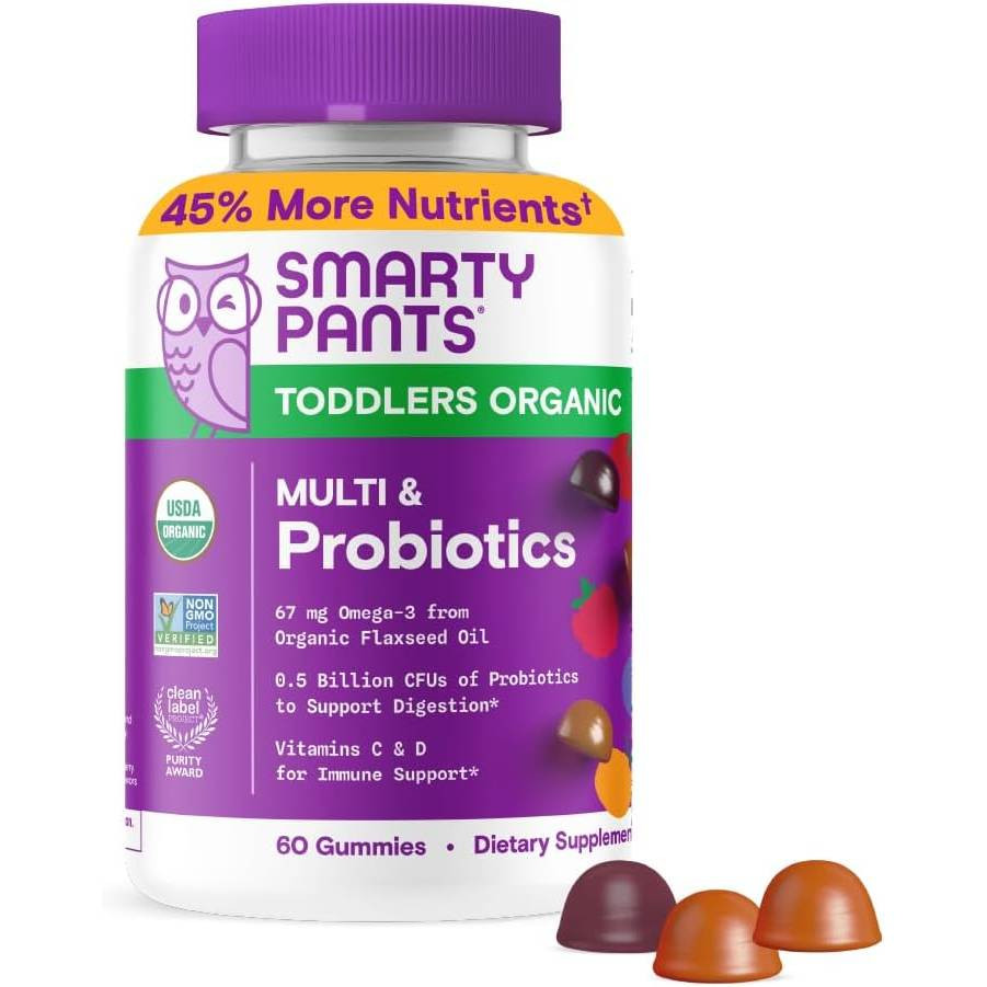 SmartyPants SmartyPants Organics Toddler Formula - 60 Gummies