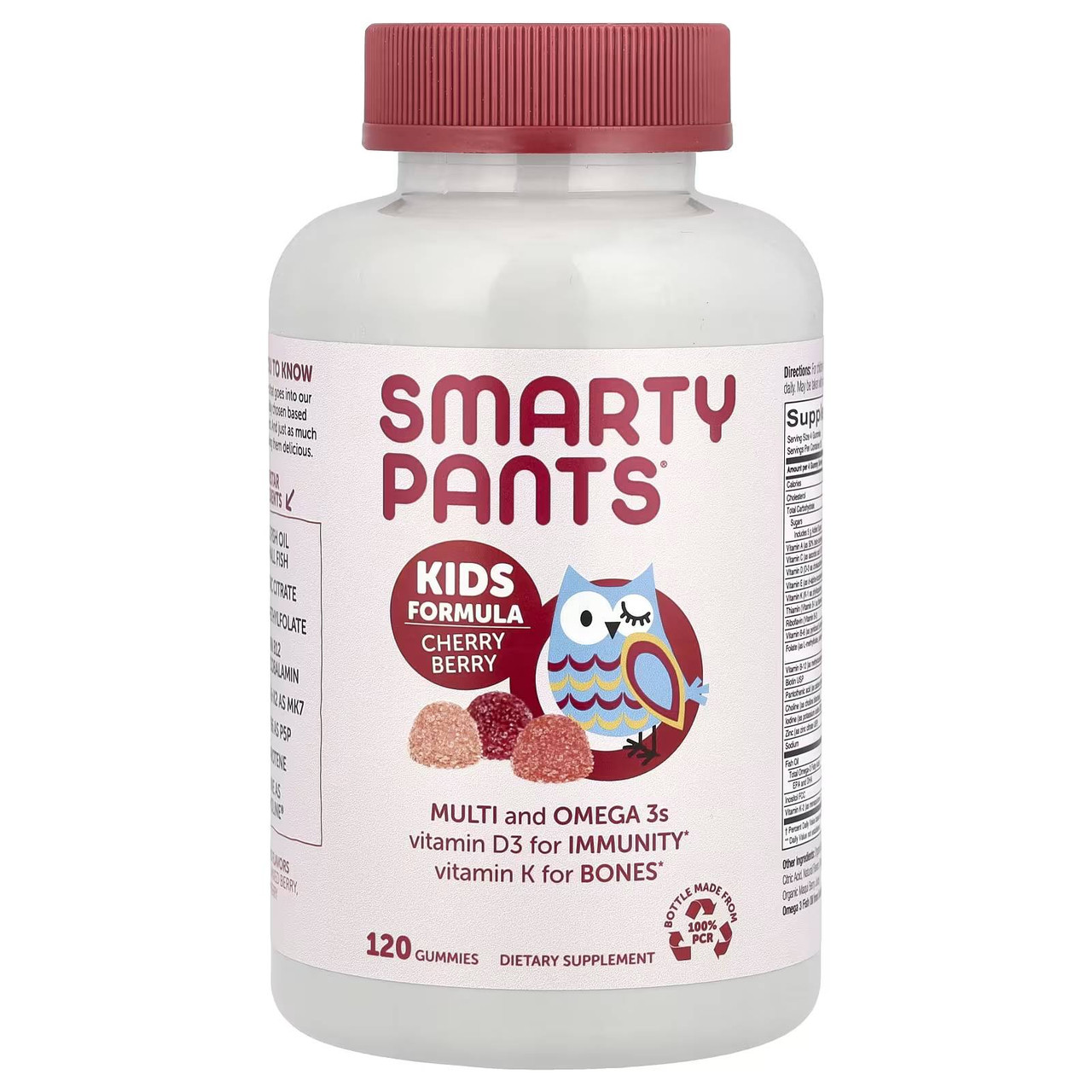 SmartyPants Kids Complete - Cherry Berry - 120 Gummies 27$