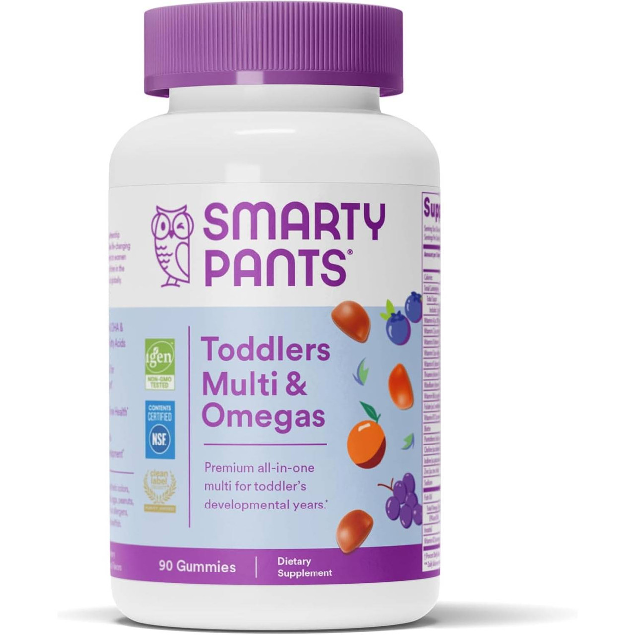 SmartyPants SmartyPants Toddler Complete - 90 Gummies 25$