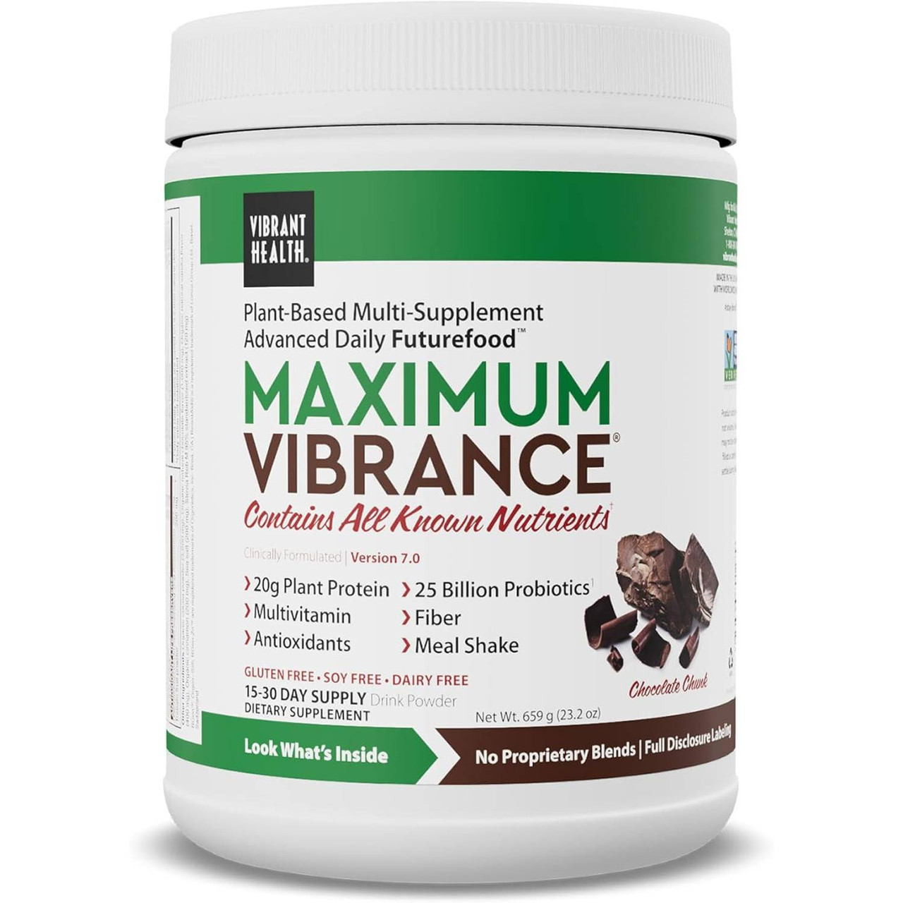 Vibrant Health Maximum Vibrance Chocolate Chunk - 659 Grams