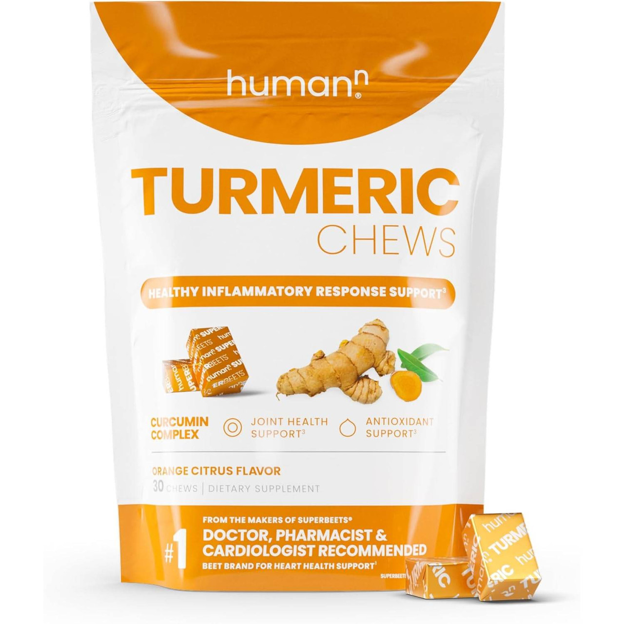 HumanN Turmeric Chews - 30 Chews 27$